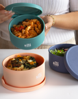 SECONDS - Sili Round Lunch Box - Pink