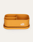 Orange divided bento lunch box