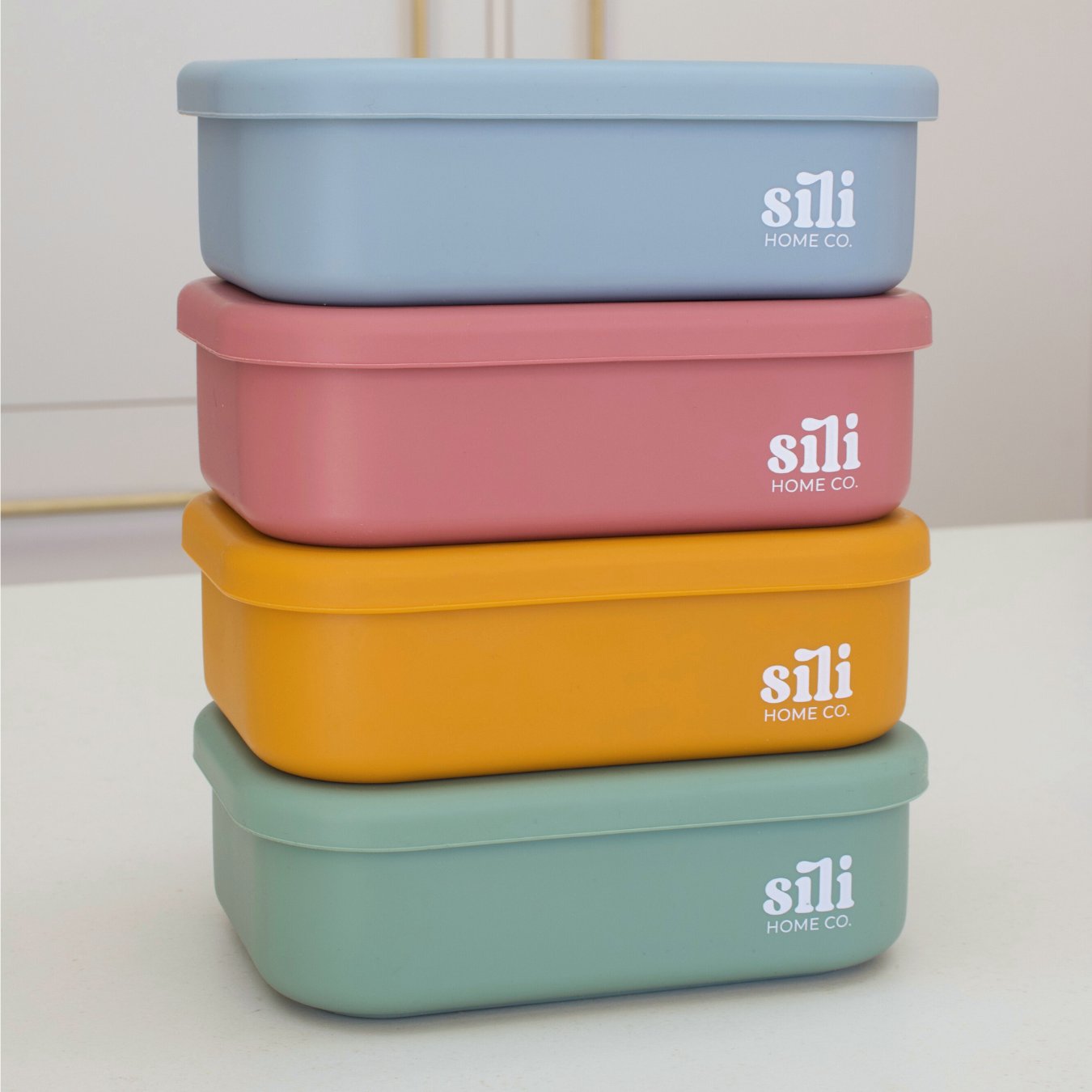 Rectangle Lunch Box Mauve | Silicone Containers – Sili Home Co.