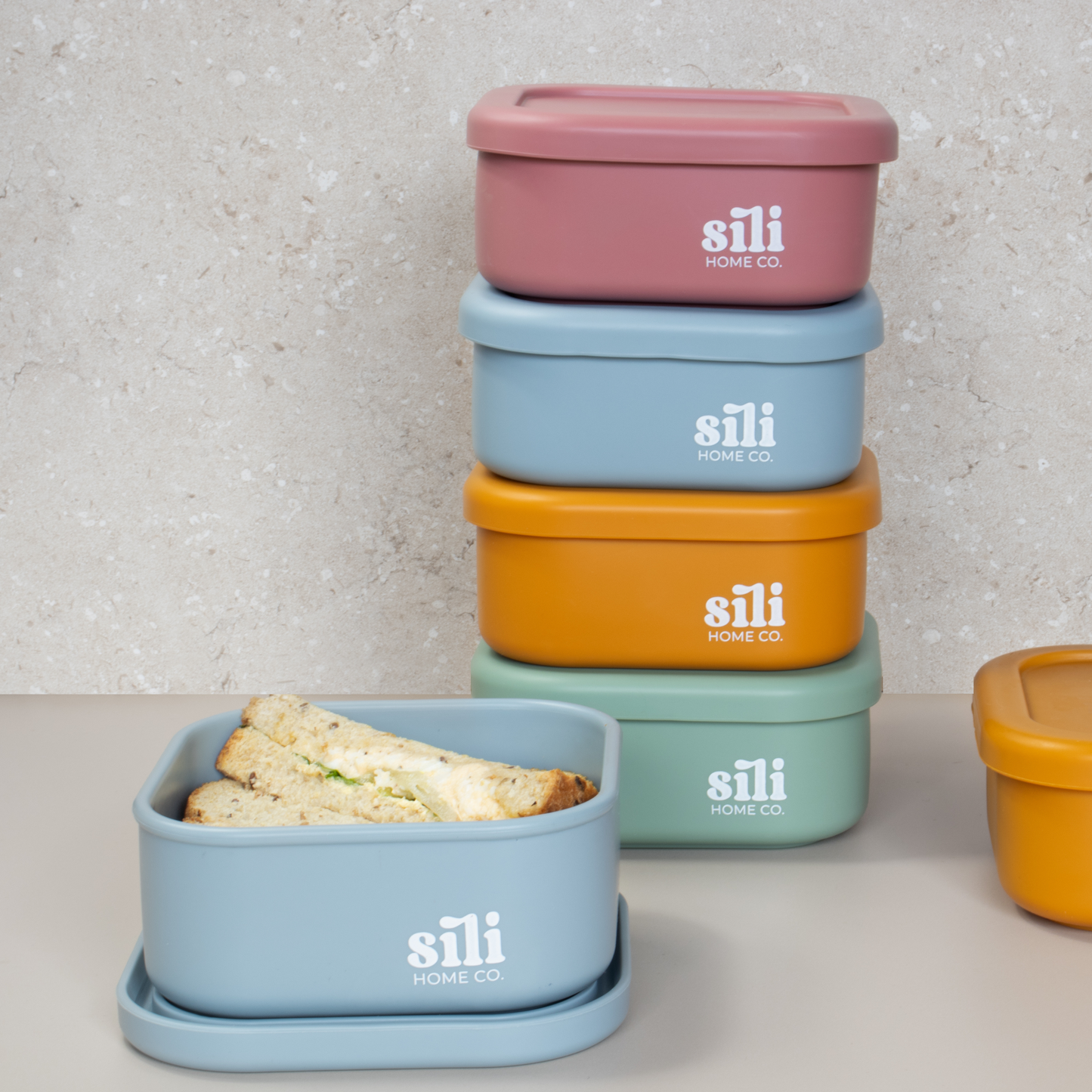 Sili Square Lunch Box - Blue