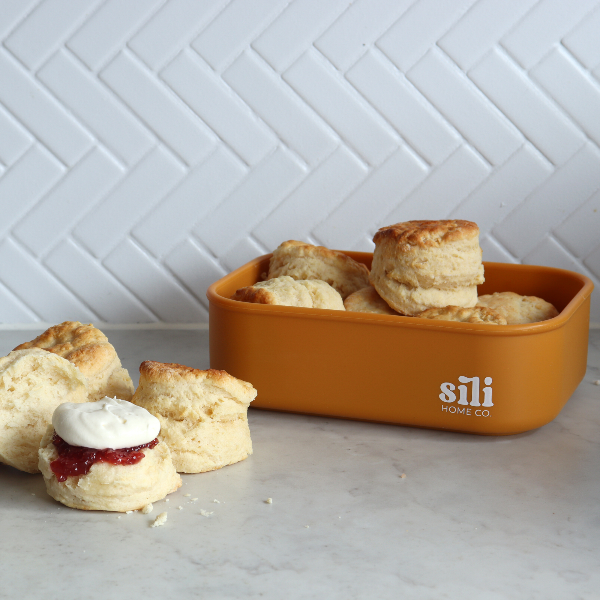 Sili Rectangle Lunch Box - Mustard