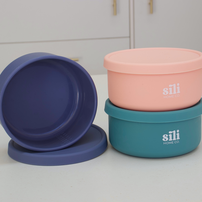 Sili Round Lunch Box - Aqua