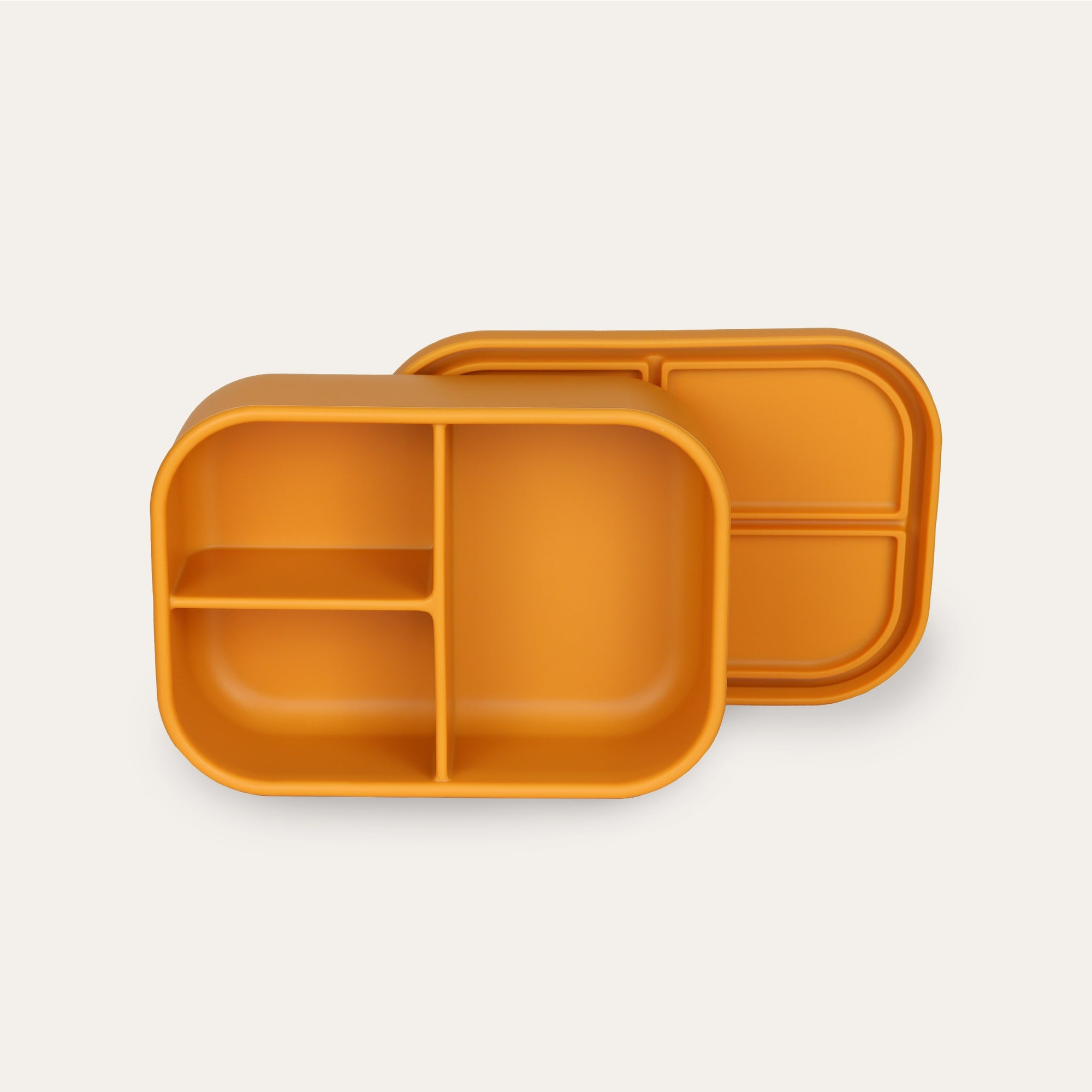 Orange divided bento lunch box