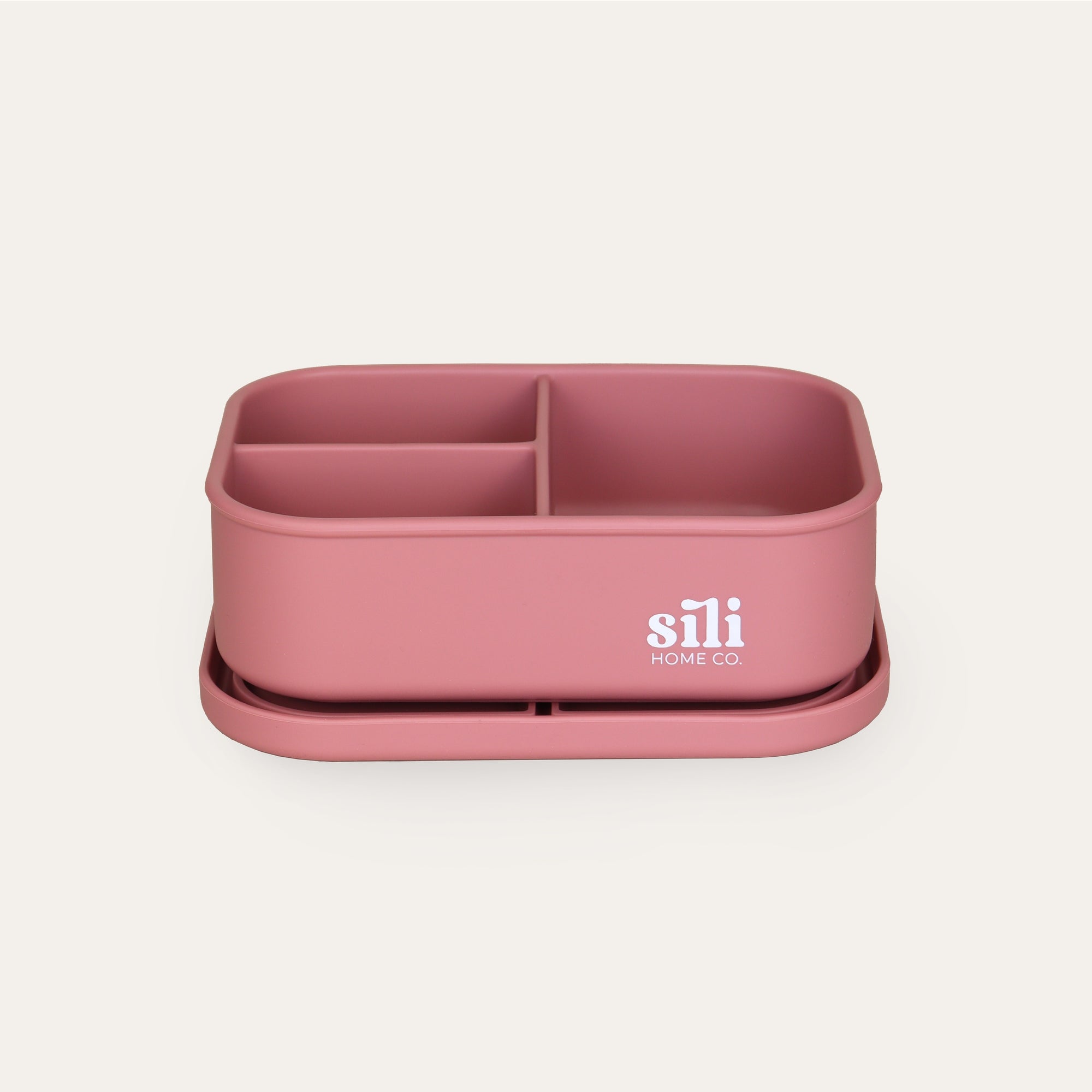 Pink divided lunch box